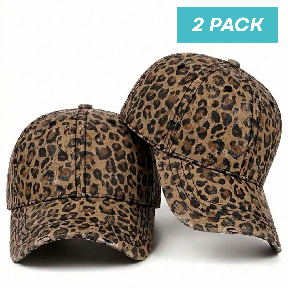 2 PACK Trendy Leopard Print Cap