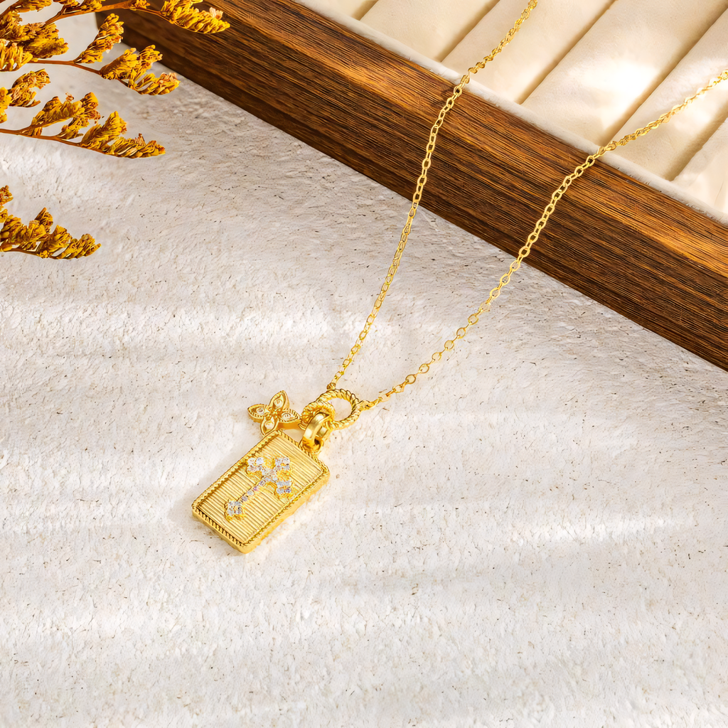 The Radiant Cross Necklace