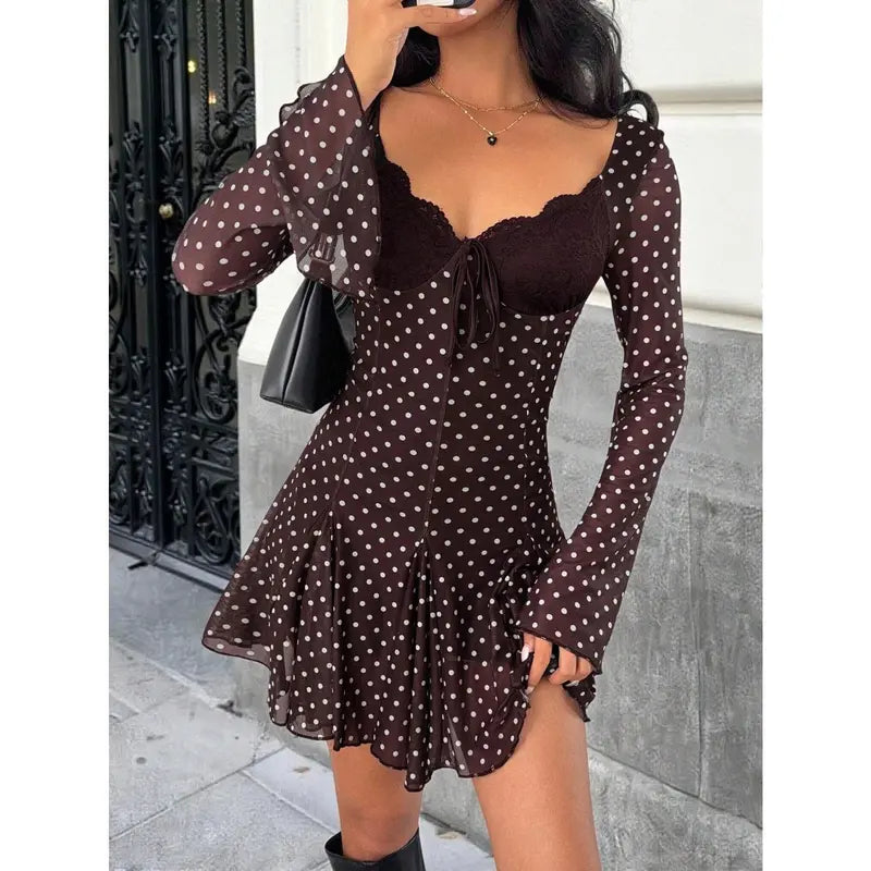 Polka Dot Mini Dress
