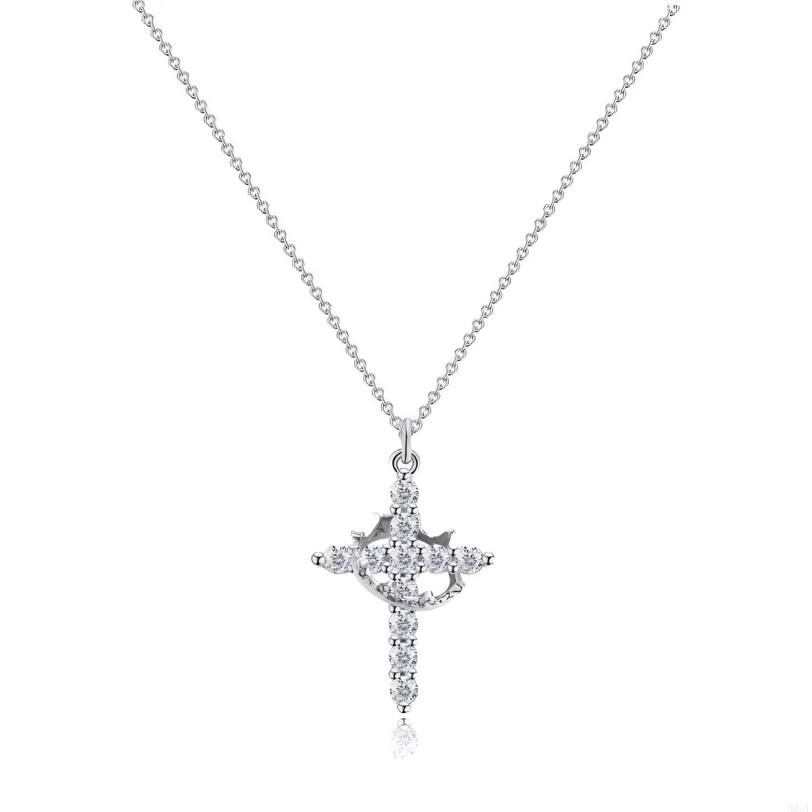 Crown Cross Necklace