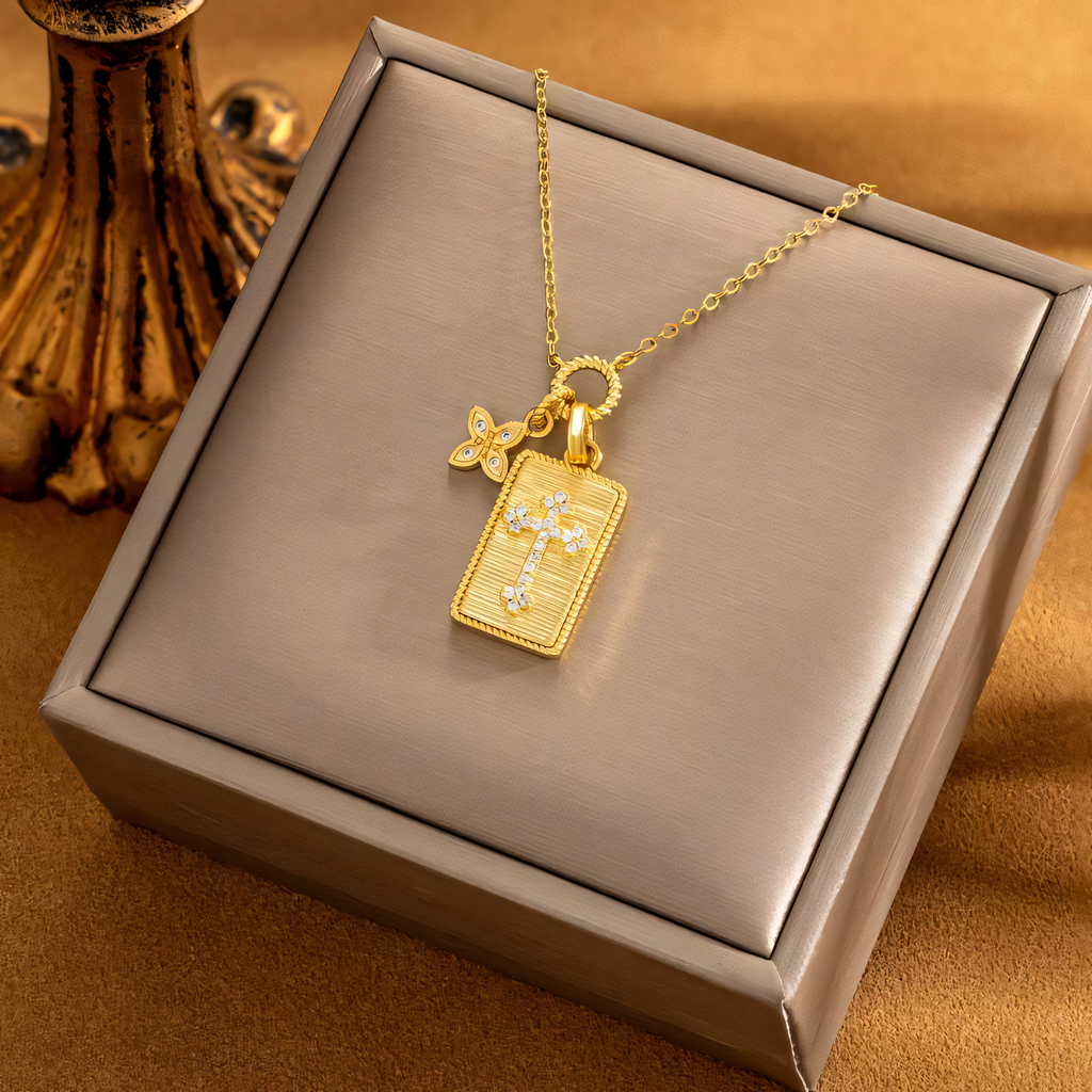 The Radiant Cross Necklace