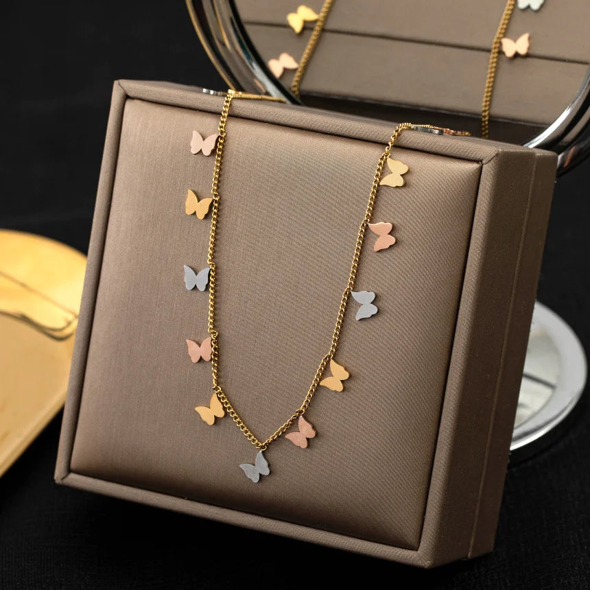 Dainty Butterfly Choker