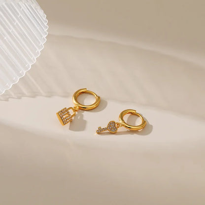 Lock & Key Earrings