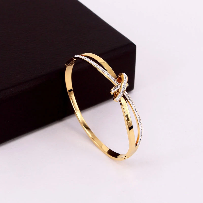 Twisted Knot Bangle