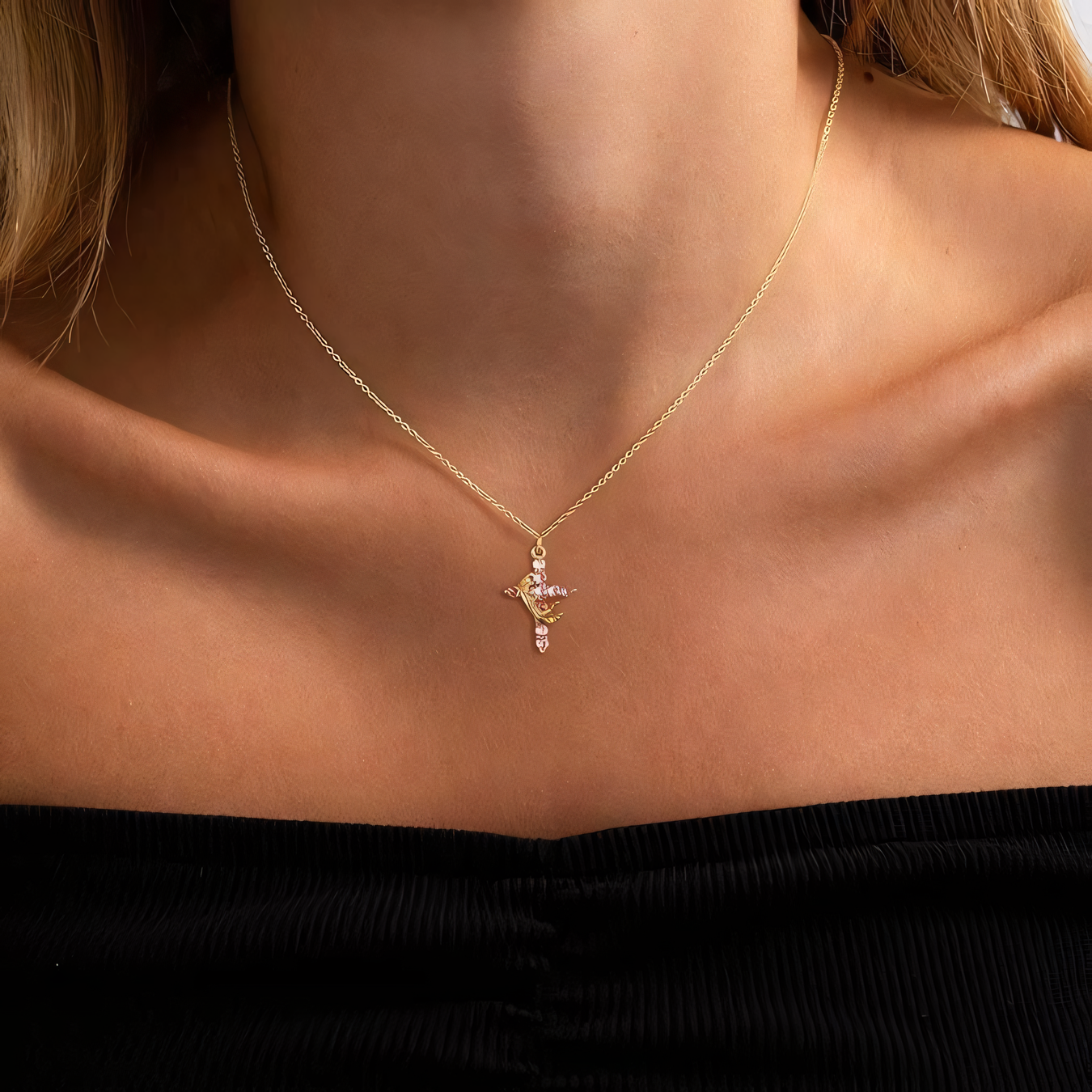 Crown Cross Necklace