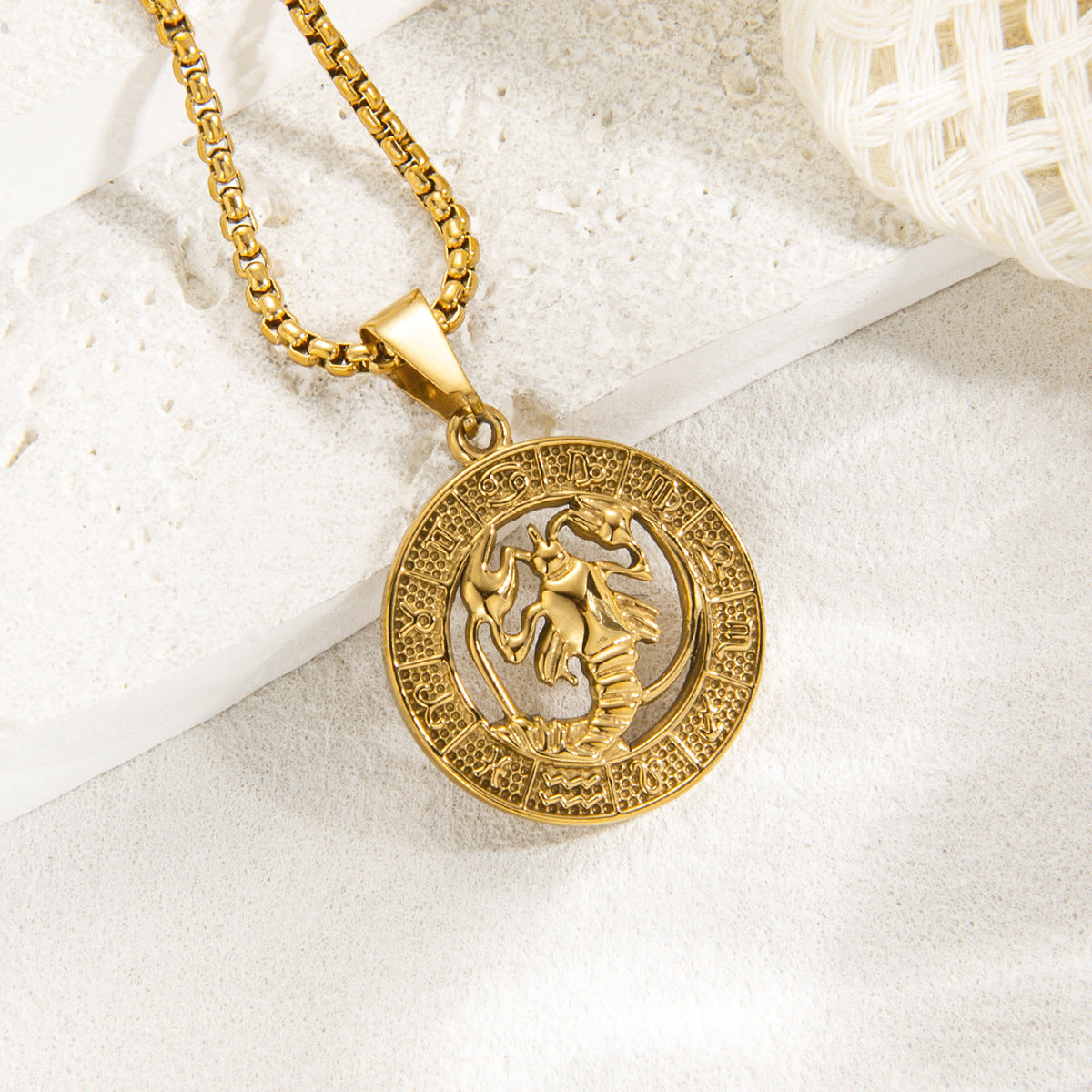 Zodiac Medallion Necklace