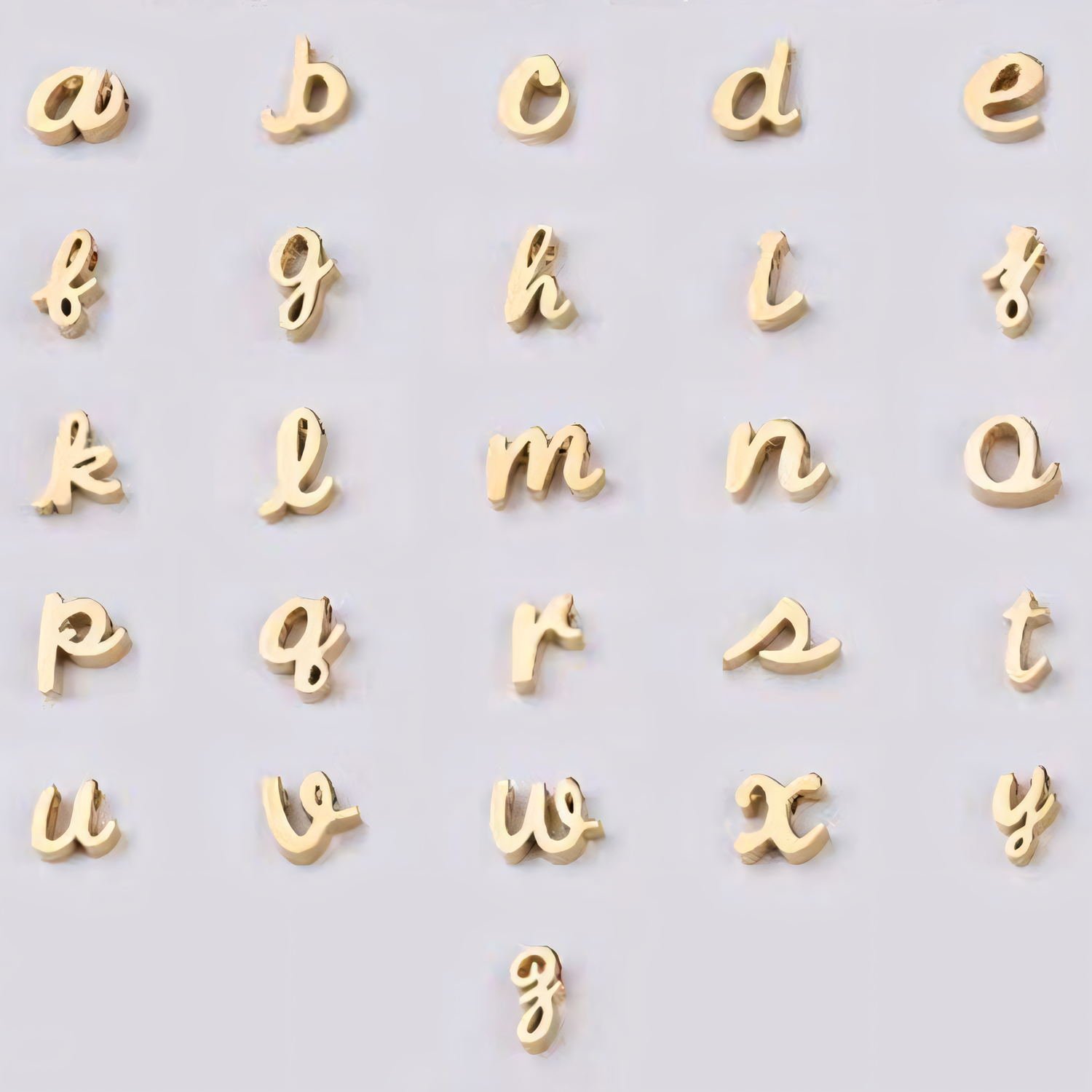 2pc 18k Dainty Initial Necklace