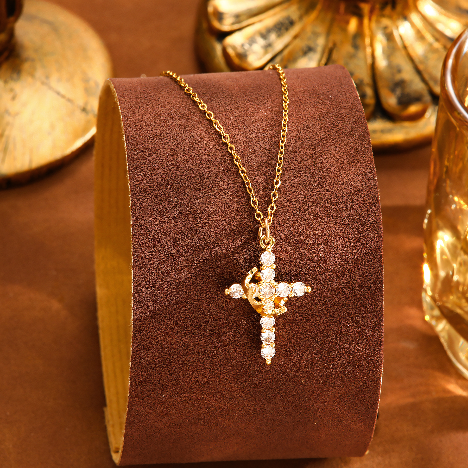 Crown Cross Necklace