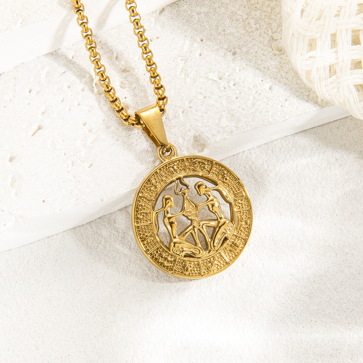 Zodiac Medallion Necklace