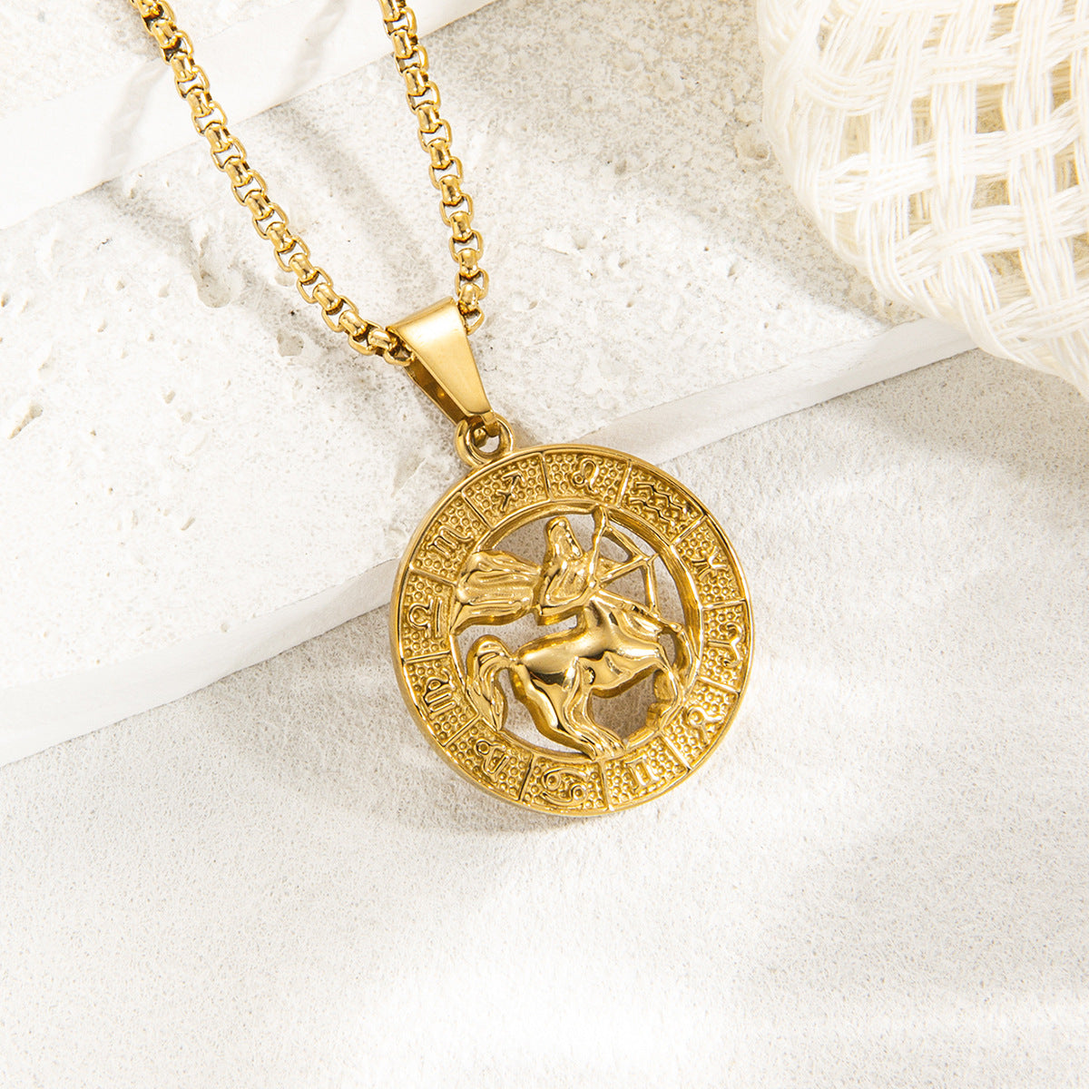 Zodiac Medallion Necklace
