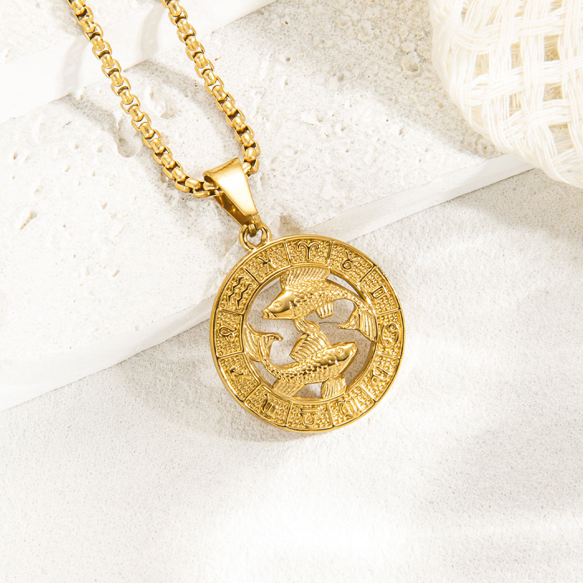 Zodiac Medallion Necklace