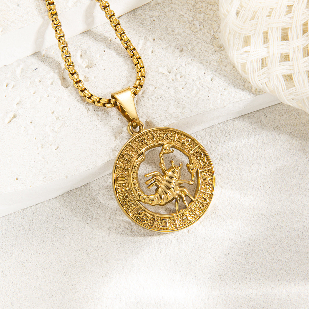 Zodiac Medallion Necklace
