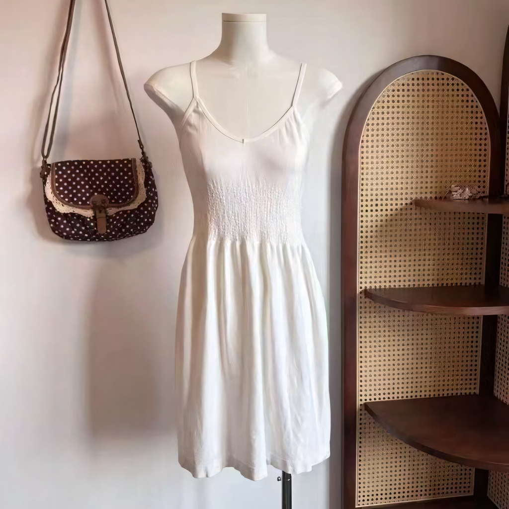 Polka Dot Lace-Trim Crossbody Bag
