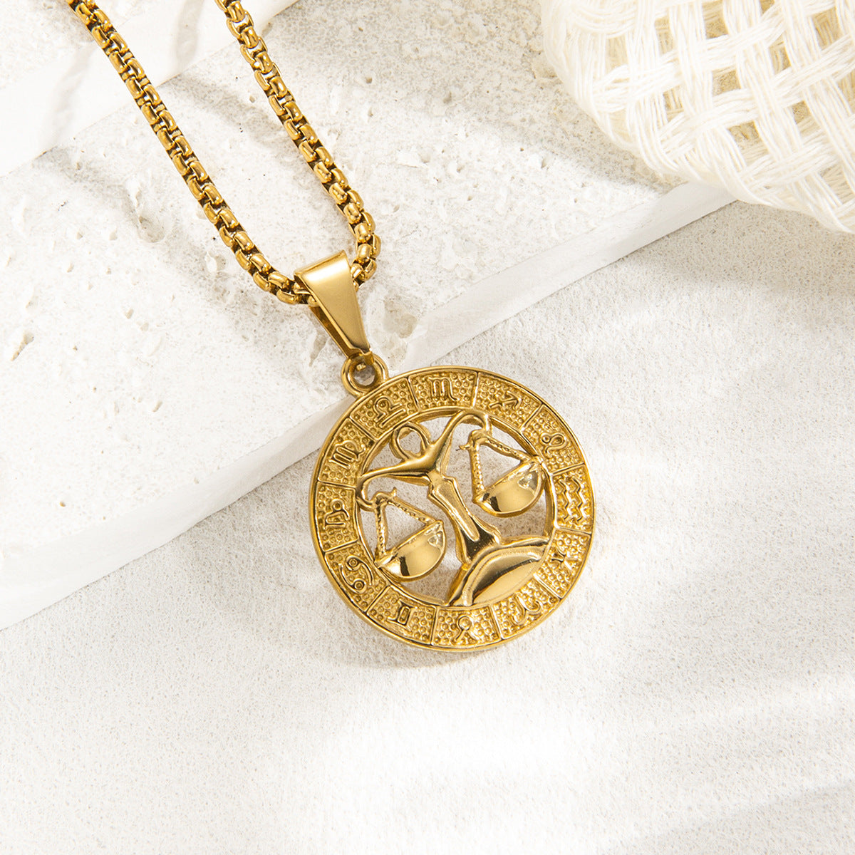 Zodiac Medallion Necklace