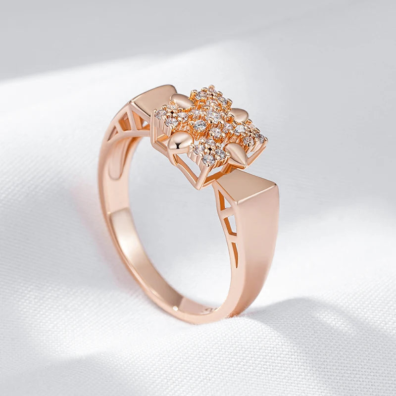 Floral Square Ring