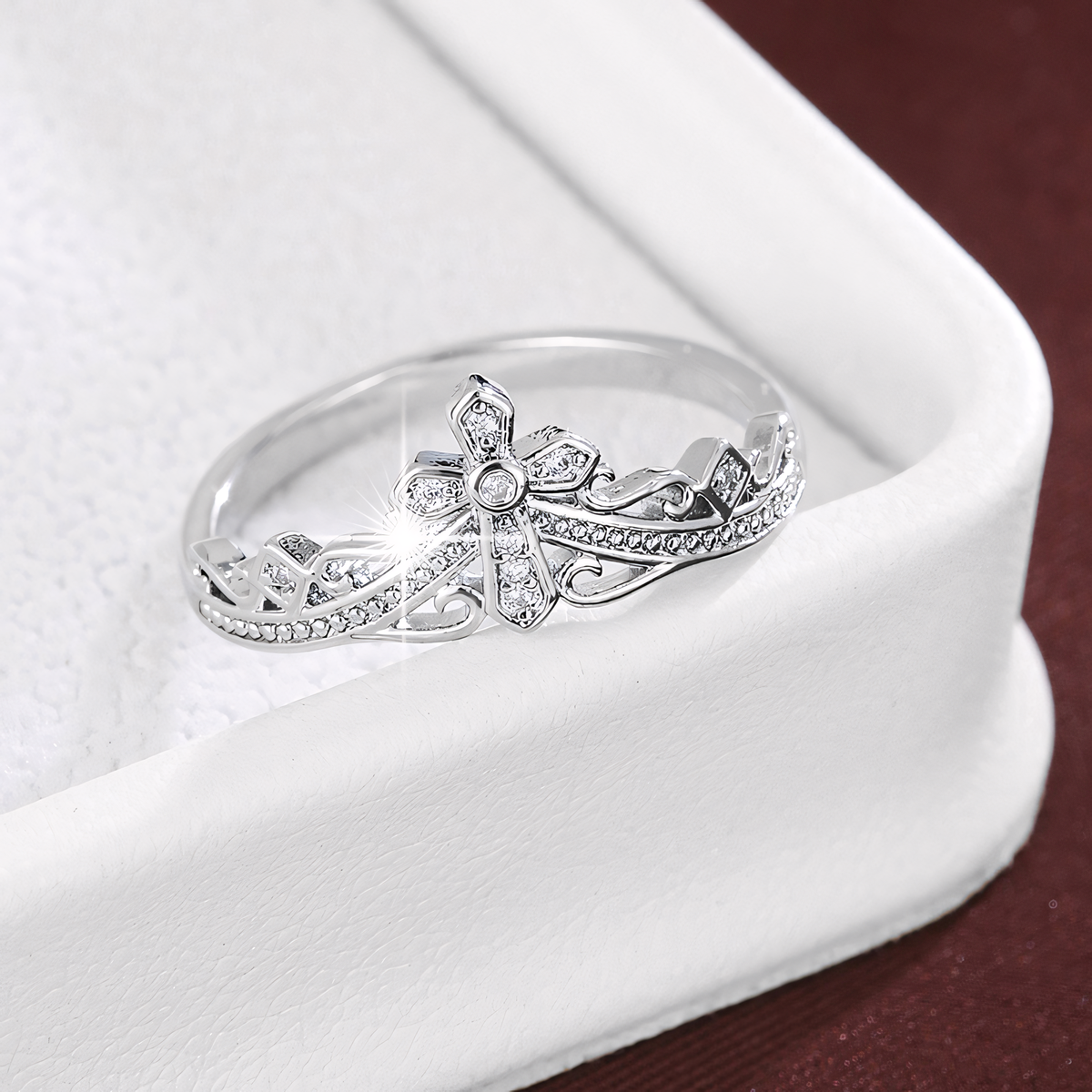 Regal Cross Ring