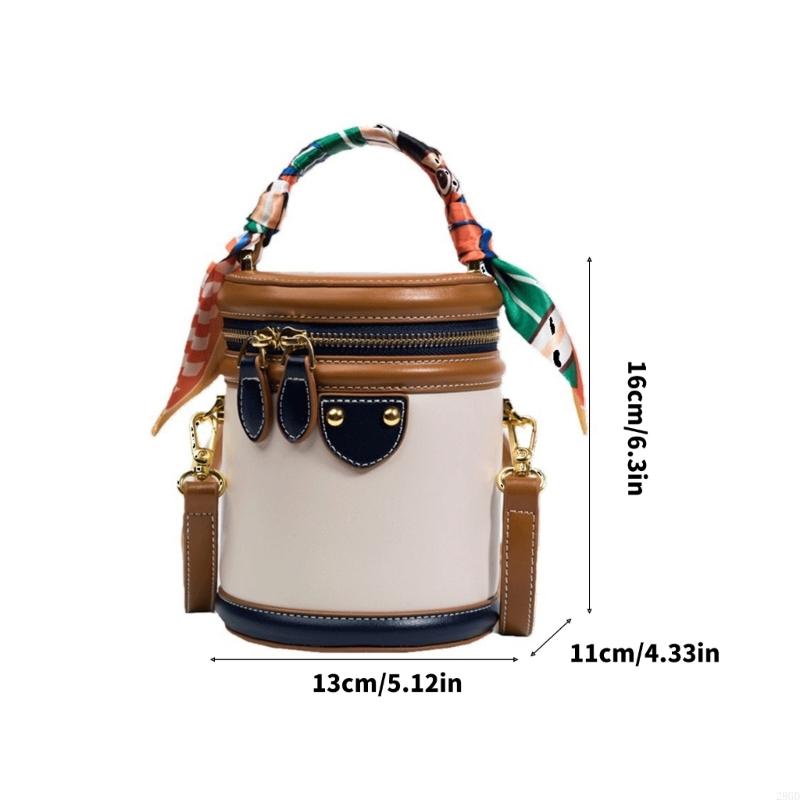 Color-Block Bucket Bag