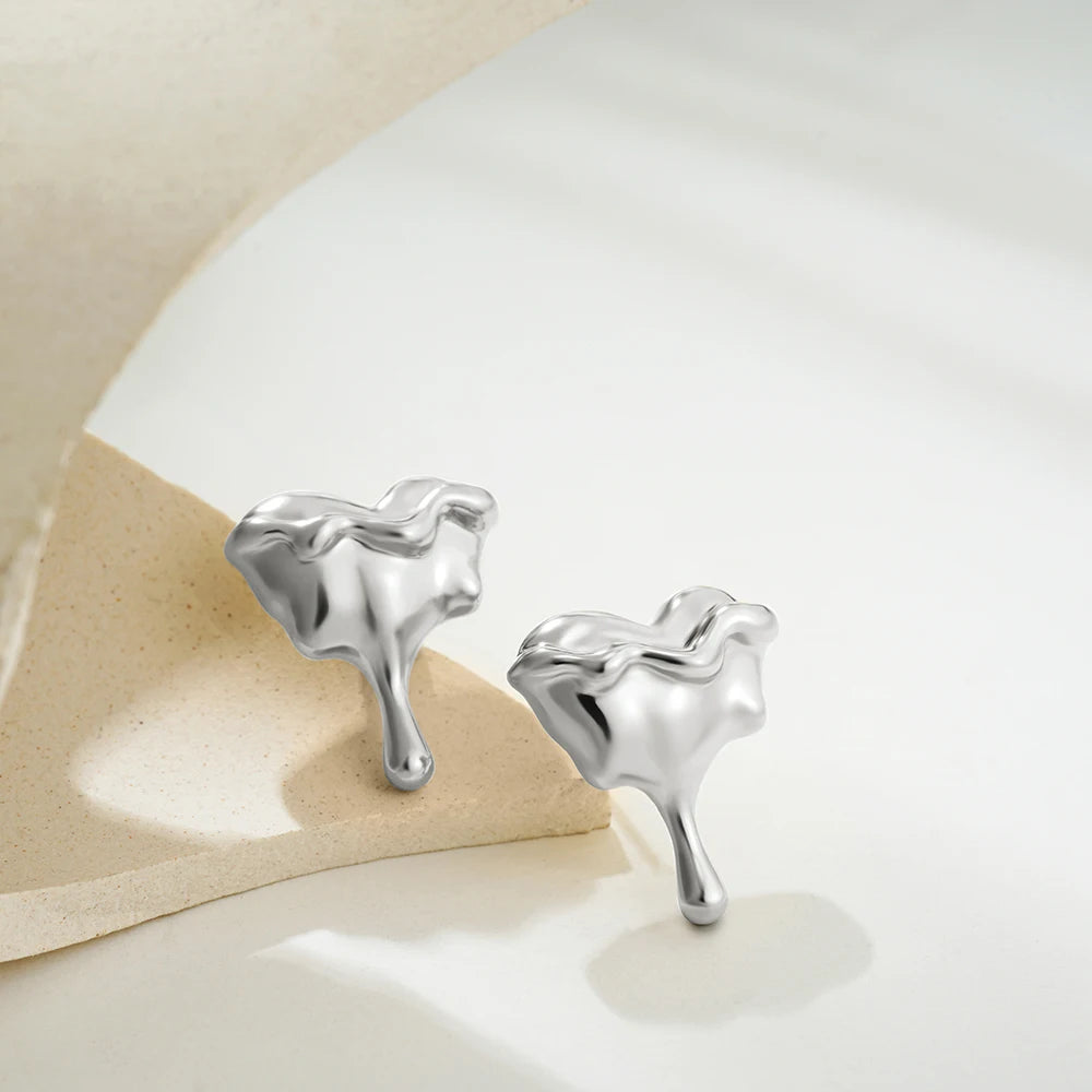 Melted Heart Earrings