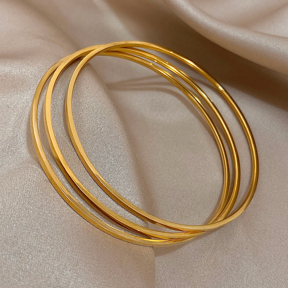 Bangles Design Round Simple 3PC Simple Bangles – Huenaut