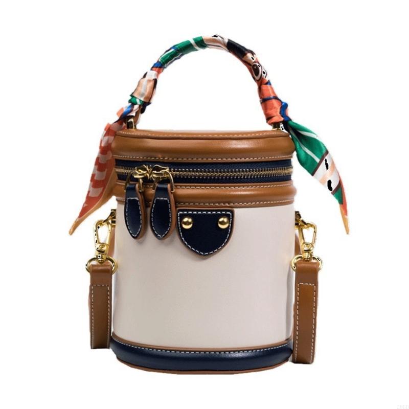 Color-Block Bucket Bag
