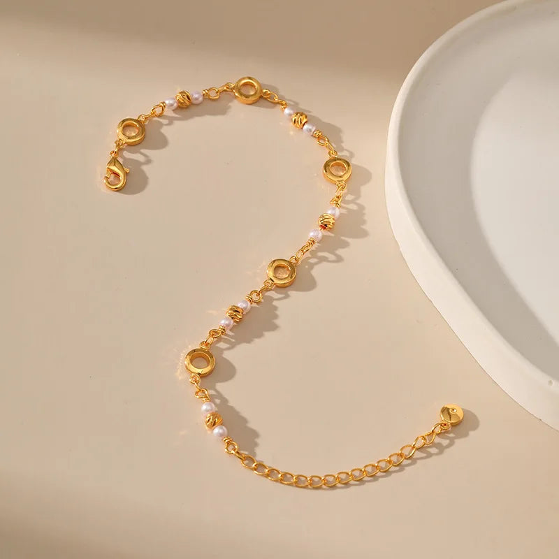 18k Pearl Hoop Bracelet