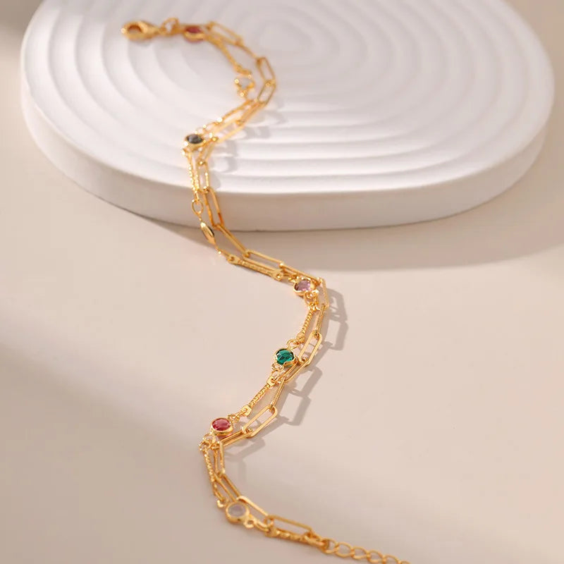 18k Double Layer Candy Bracelet