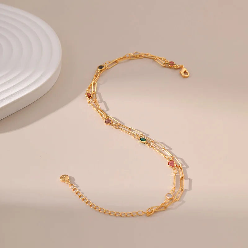 18k Double Layer Candy Bracelet