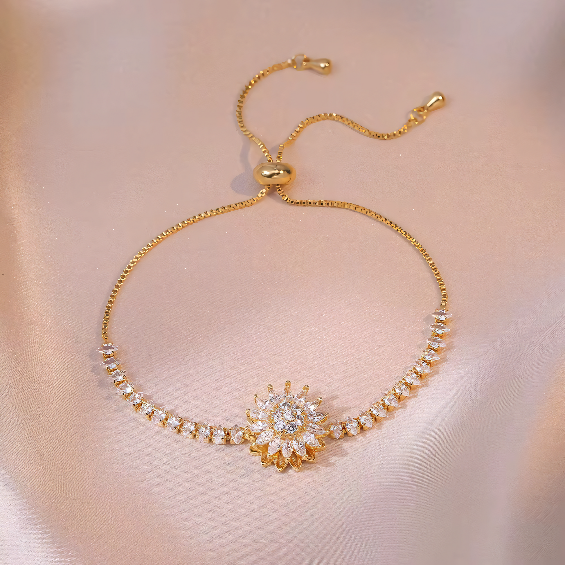 5PC Rotatable Diamond Sunflower Set