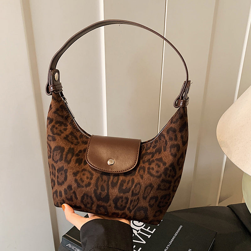 Suede Hobo Shoulder Bag