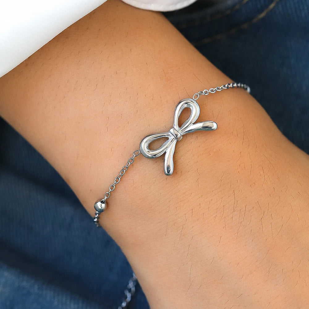 Cute Bow Chain Bracelet