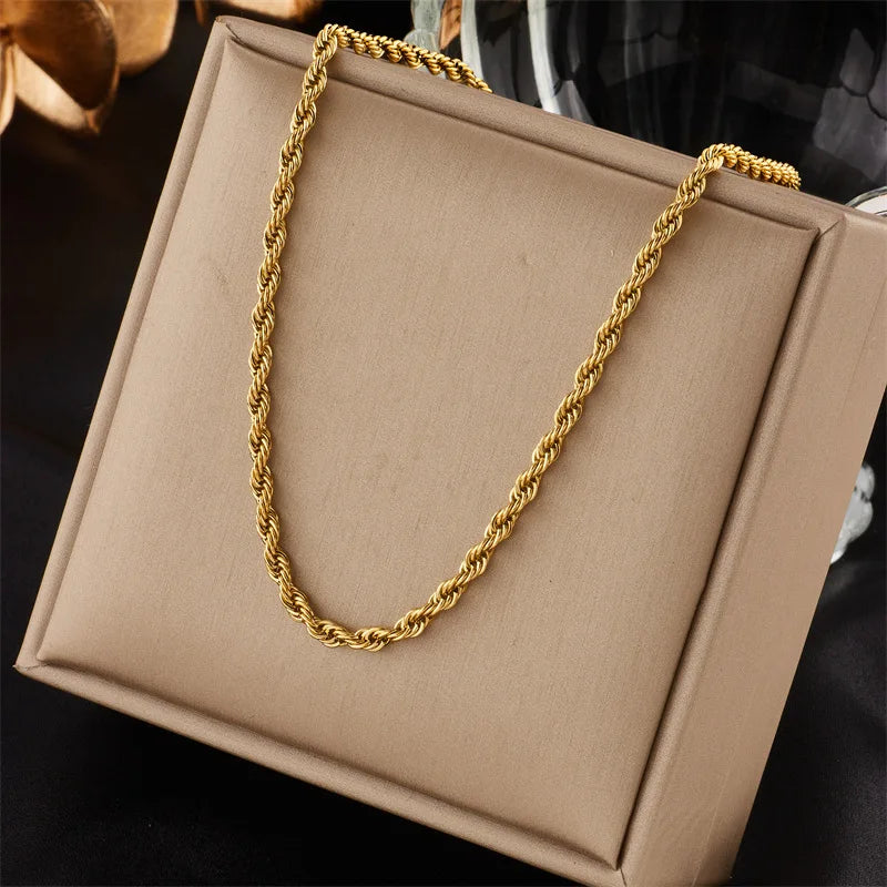 Basic Rope Chain Simple Rope Chain Set – Huenaut