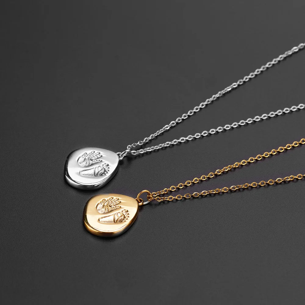 Foot & Hand Print Necklace
