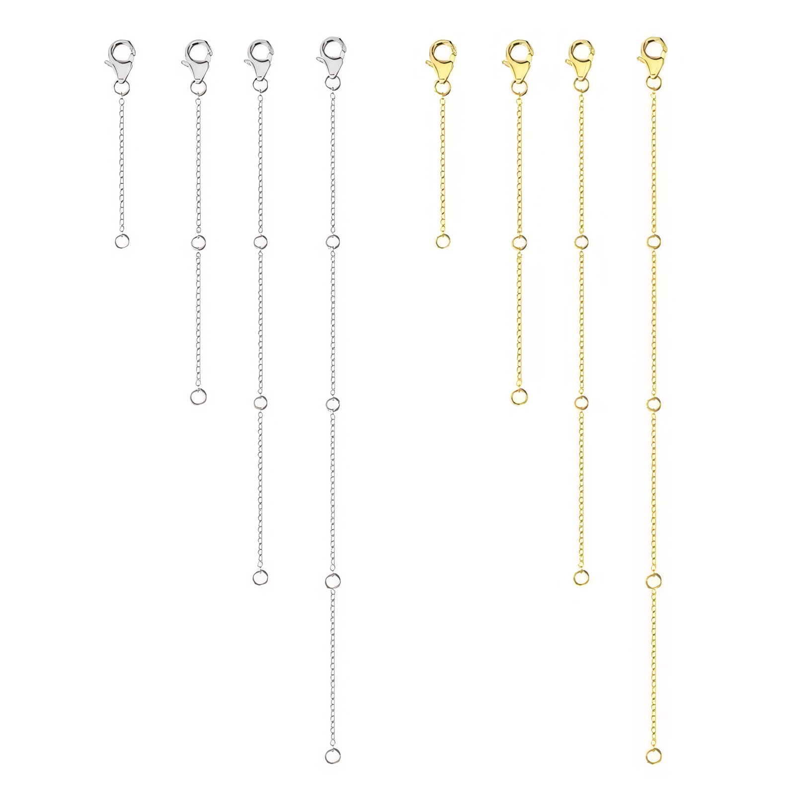 4pc Necklace Extender (2-8in) (5-20cm)