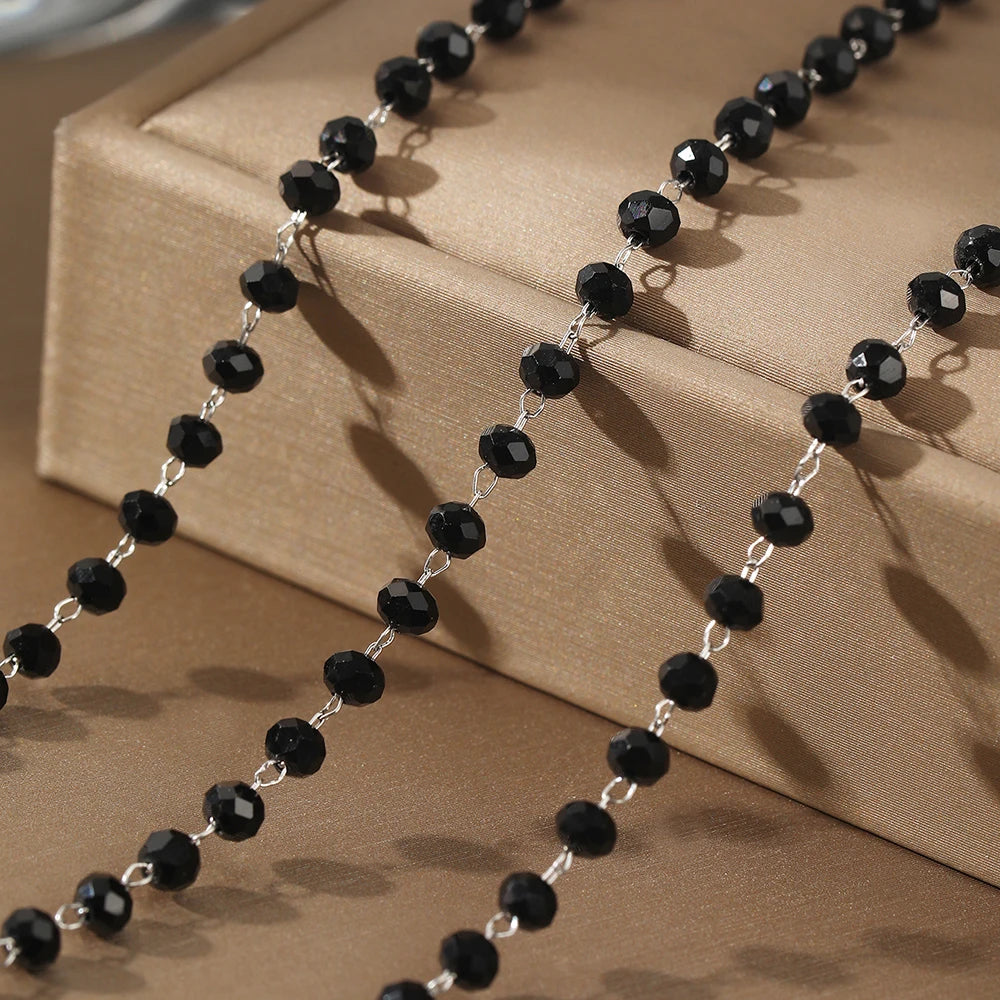 Obsidian Necklace & Bracelet Set