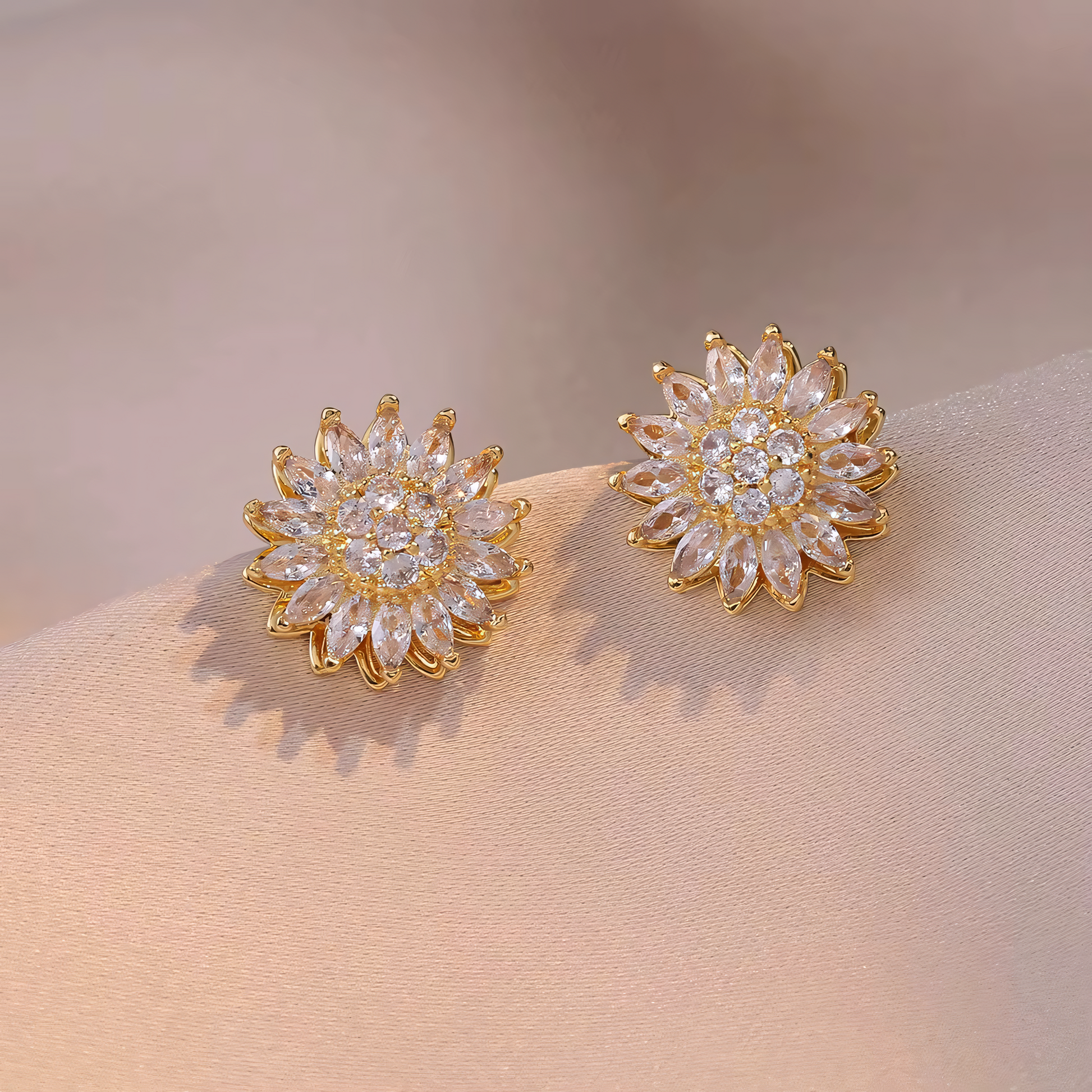 5PC Rotatable Diamond Sunflower Set