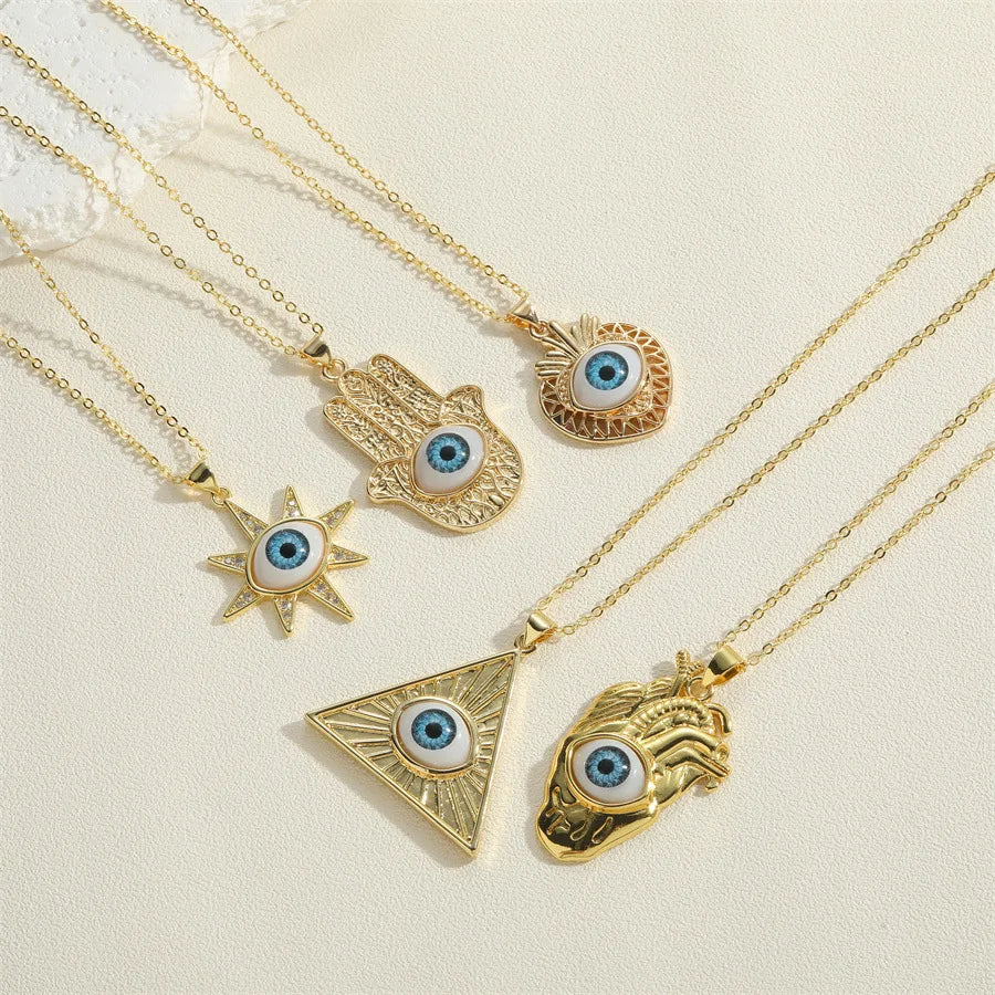 Exaggerated Evil Eye Necklaces