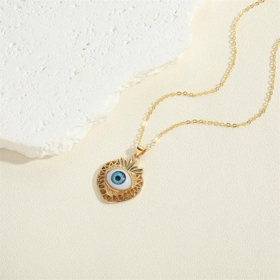 Exaggerated Evil Eye Necklaces