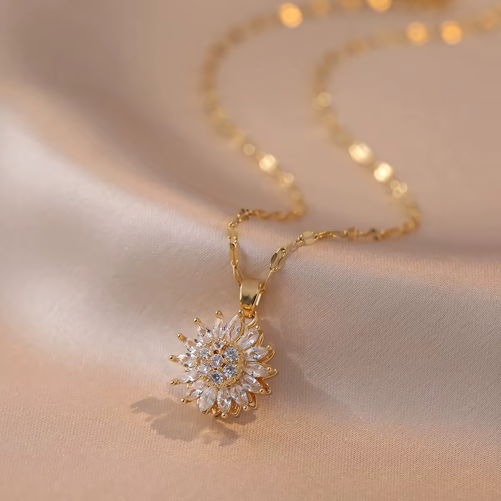 5PC Rotatable Diamond Sunflower Set