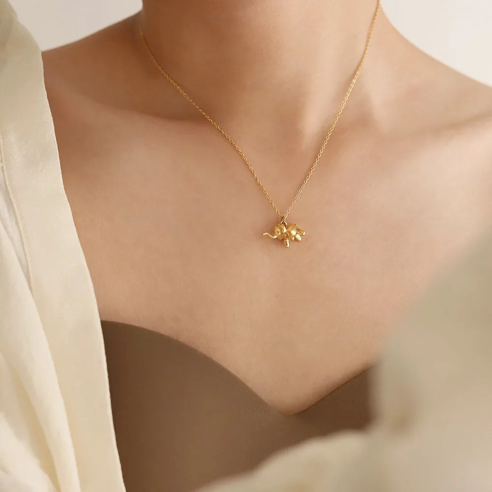 Elephant Pendant Necklace