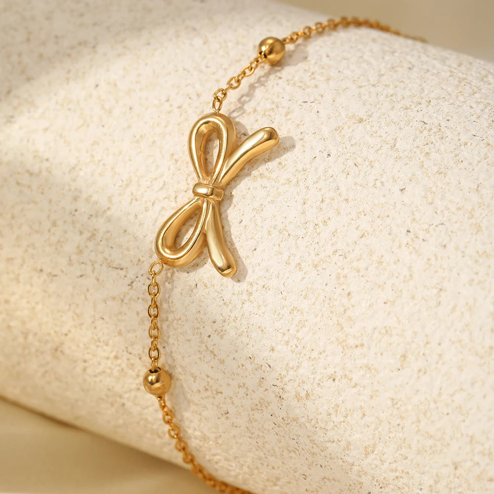 Cute Bow Chain Bracelet