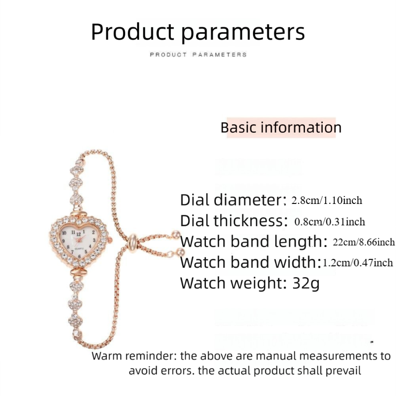Heart Rhinestone Watch