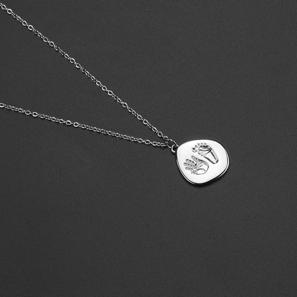 Foot & Hand Print Necklace