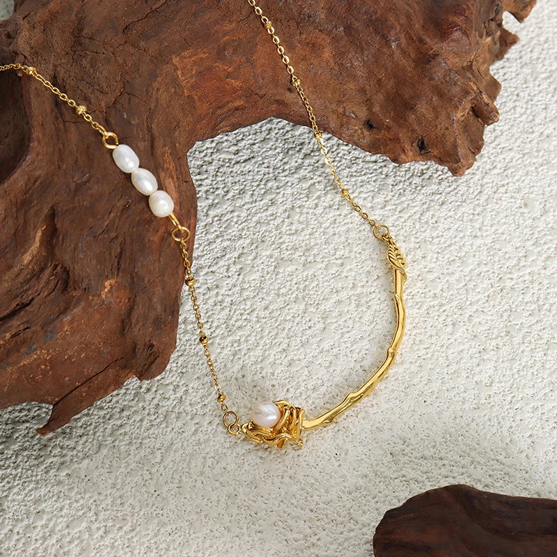 Pearl Twig Necklace