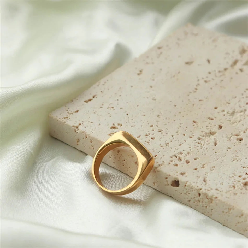 Unisex Geometric Ingot Ring