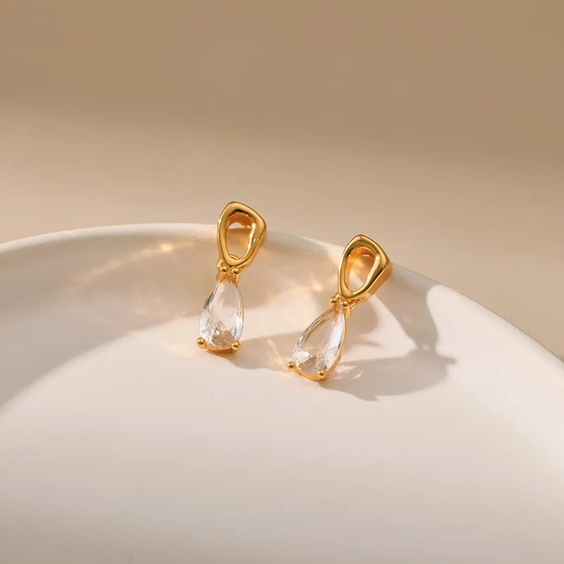 Water Drop Crystal Earrings