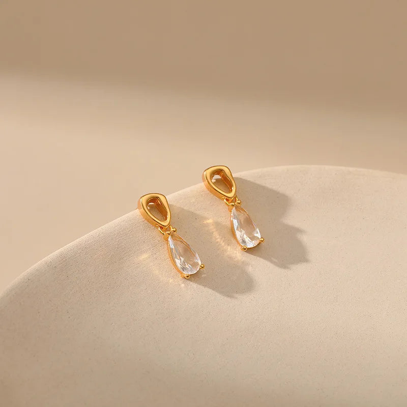 Water Drop Crystal Earrings