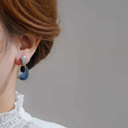 Water Drop Polygon Earrings