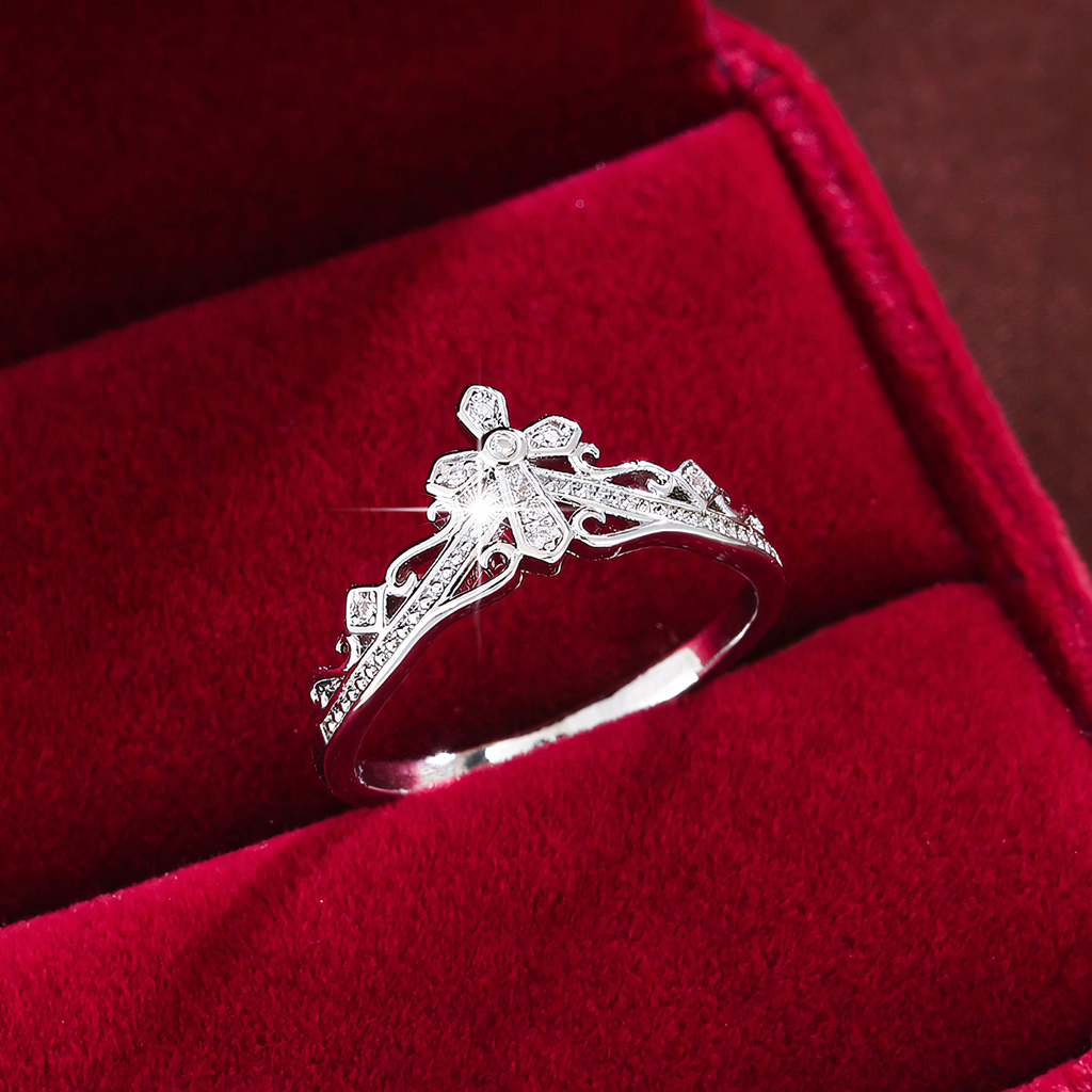 Regal Cross Ring