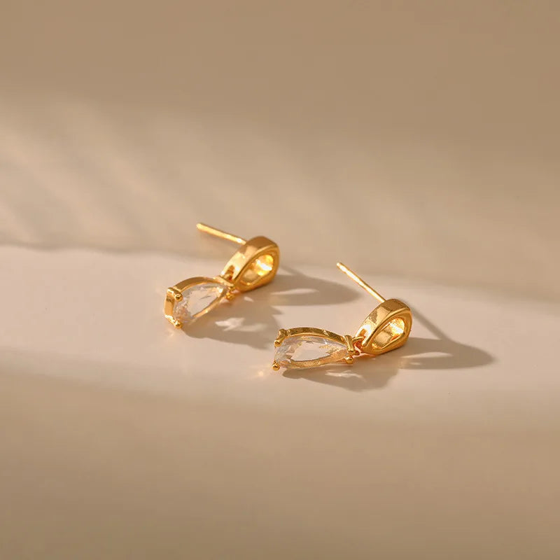 Water Drop Crystal Earrings