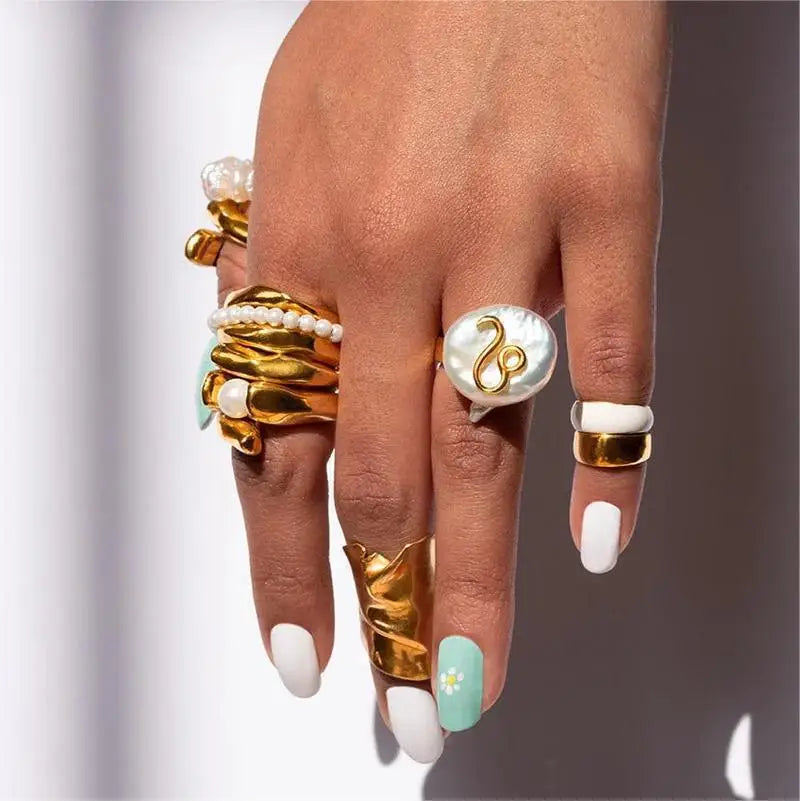 Zodiac Pearl Rings